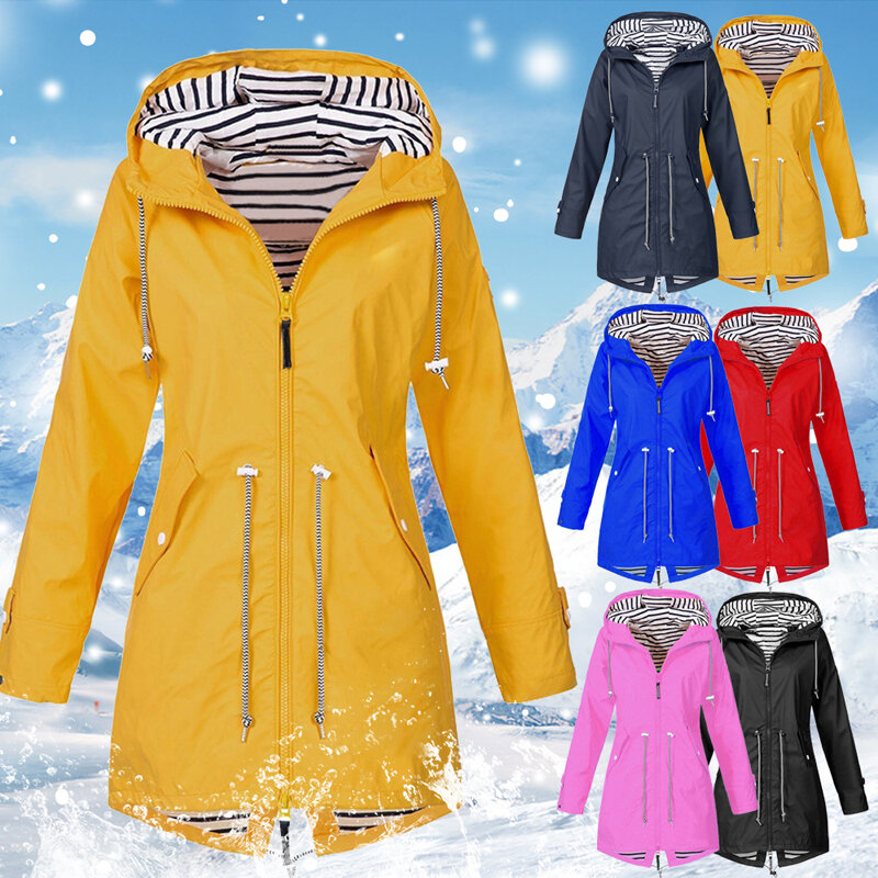 2021 jaqueta feminina casaco de transição impermeável caminhadas ao ar livre roupas de pouco peso capa de chuva feminina