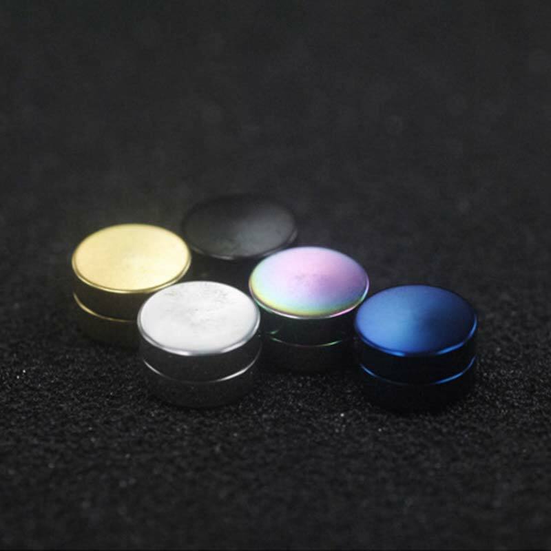 Runde Schöne Kreis Nicht Piercing 1PC Starke Magneten Magnet Ohr Mens Clip About6mm/8mm/10mm/12mm5 Farben Mädchen Ohrringe