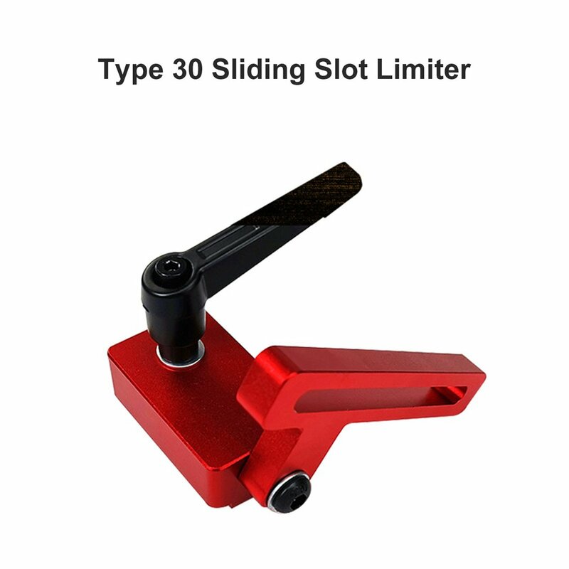 Guía especial de 30 tipos para carpintería, limitador en T de aleación de aluminio, herramienta de carpintería con tope de inglete estándar