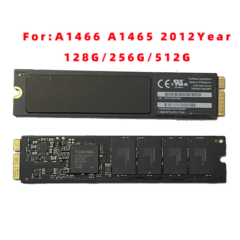 Asli 128G 256G SSD untuk 2012 Macbook Air A1465 A1466 SOLID STATE DISK Md231 Md232 Md223 Md224 Hard Disk
