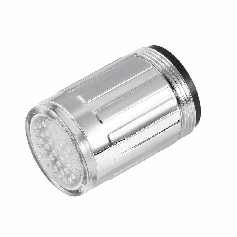 Grifo LED de agua que cambia de brillo para cocina, ducha, ahorro de agua, novedad, luminoso, cabezal de boquilla, luz de baño