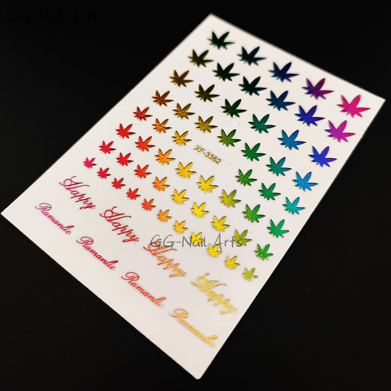 10 Chiếc 2D Series Rainbow Miếng Dán Móng Tay Tình Yêu Vật Có Sọc Dán Móng Tay Tự Adhensive Móng Tay Nghệ Thuật Trang Trí Dành Cho Nữ đảng