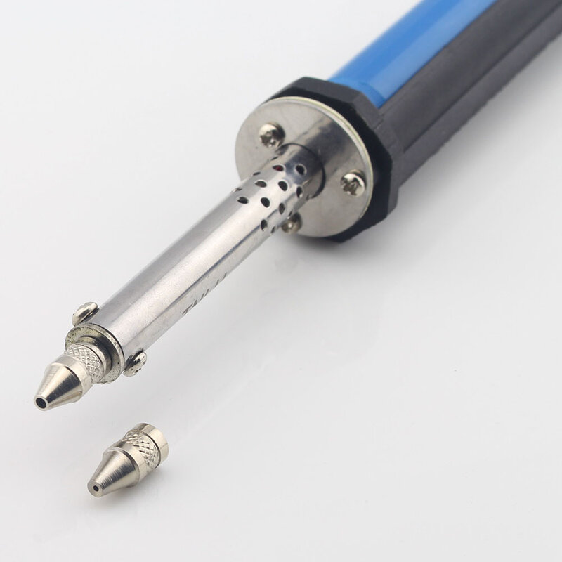 Handheld Elektrische Zinn Saug Sucker Stift Entlötpumpe Löten Werkzeug Mit Düse Reiniger und Austauschbare Düse EU Stecker