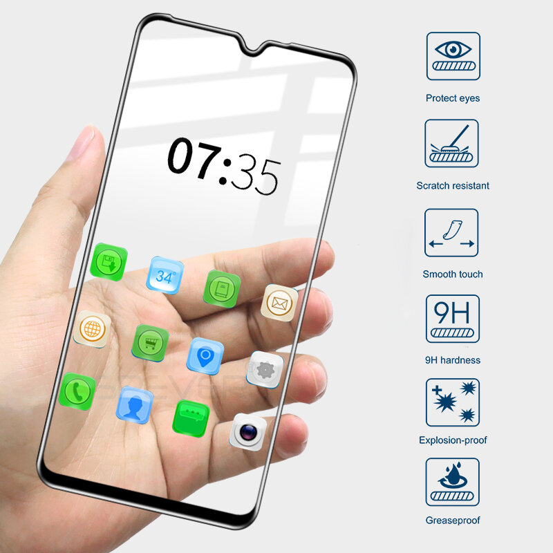 Vollständige Abdeckung Schutz Glas Auf Die Für Xiaomi Mi 8 9 Pro SE 10 Lite Gehärtetem Glas Screen Protector Für mi A2 A3 10T Lite 9T