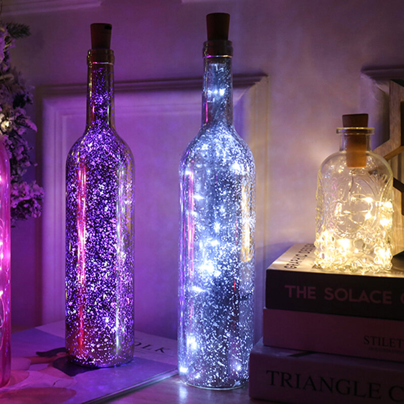 Wine Bottle Cork Lights String 30 LED Fairy Lights Battery Power Party Wedding Christmas Halloween Decoration Bar Bottle Lights