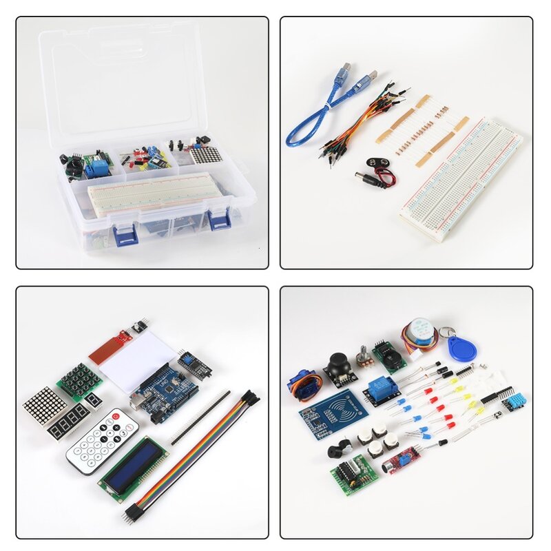 Kit de Inicio Rfid para Arduino Uno R3 versión mejorada Suite de aprendizaje con caja de venta al por menor