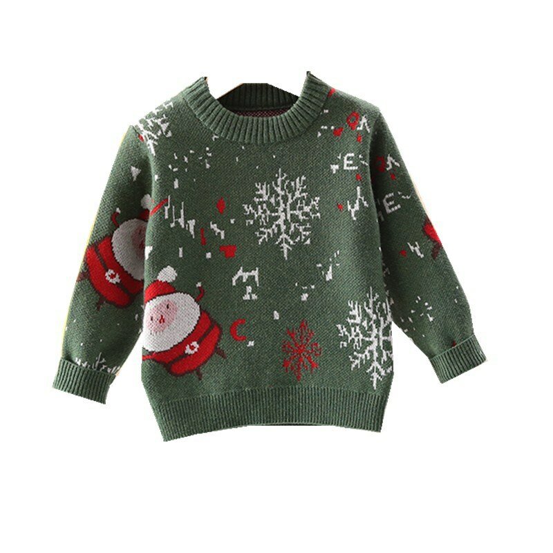 Suéter de Navidad para bebés, niñas, niños, muñeco de nieve, Santa Claus, camisetas de Cosplay, Tops para niños de 1 a 7 años, disfraz de fiesta de año nuevo