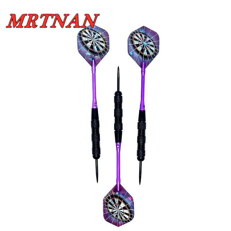 3 pieces/set of steel pointed darts 23g standard hard darts indoor sports games aluminum alloy shaft aurora wings