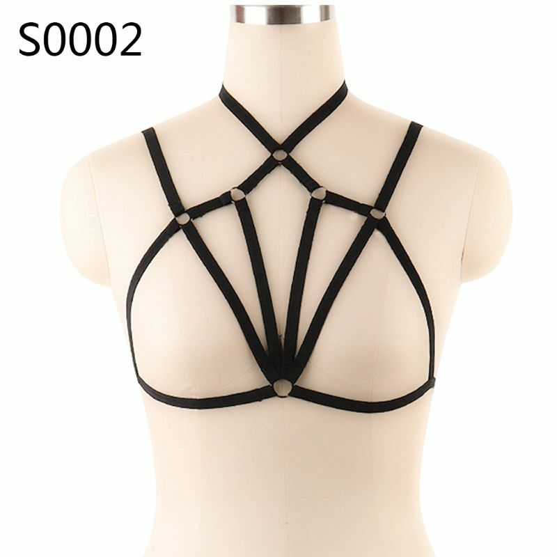 Womensexy Bandage Lingerie Hollow Strappy Beha Corset Push Up Top