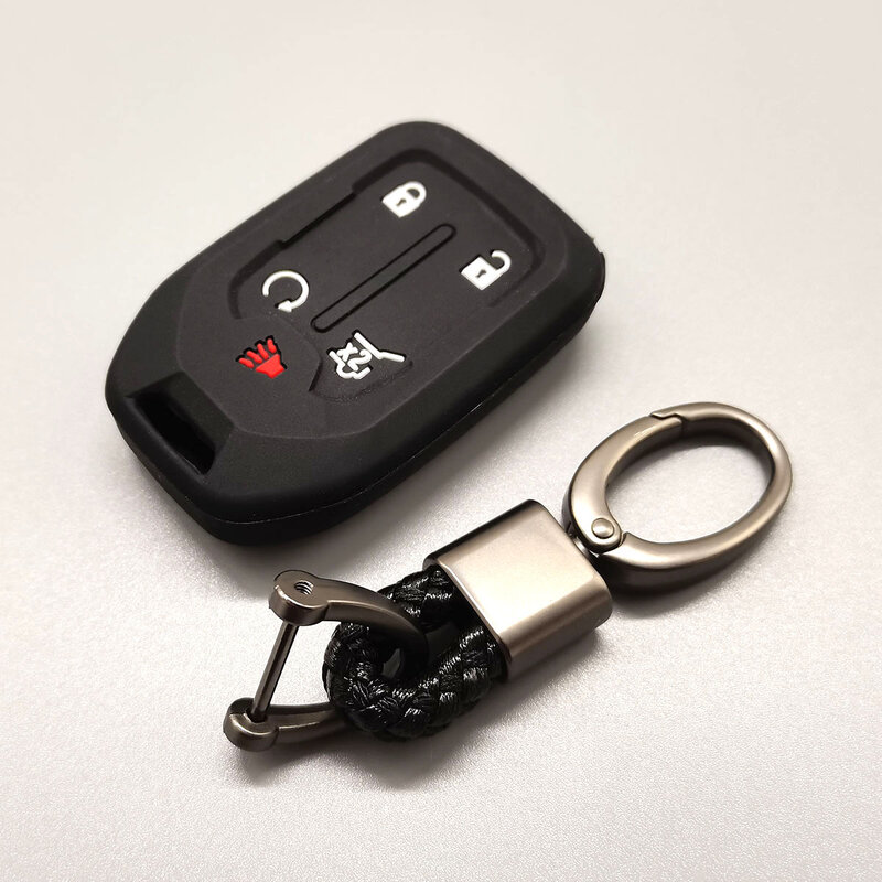Für Chevrolet Suburban Tahoe GMC Yukon Key FOB Remote Halter 6 Taste Remote Silikon Gummi auto key fob abdeckung fall schützen