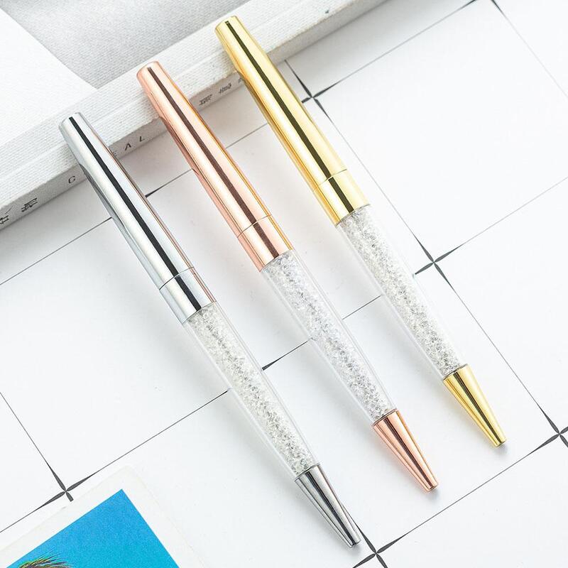 Crystal Ballpoint Pens Shining Gold Pen Ballpoint Pen Gifts for Students Office Worker