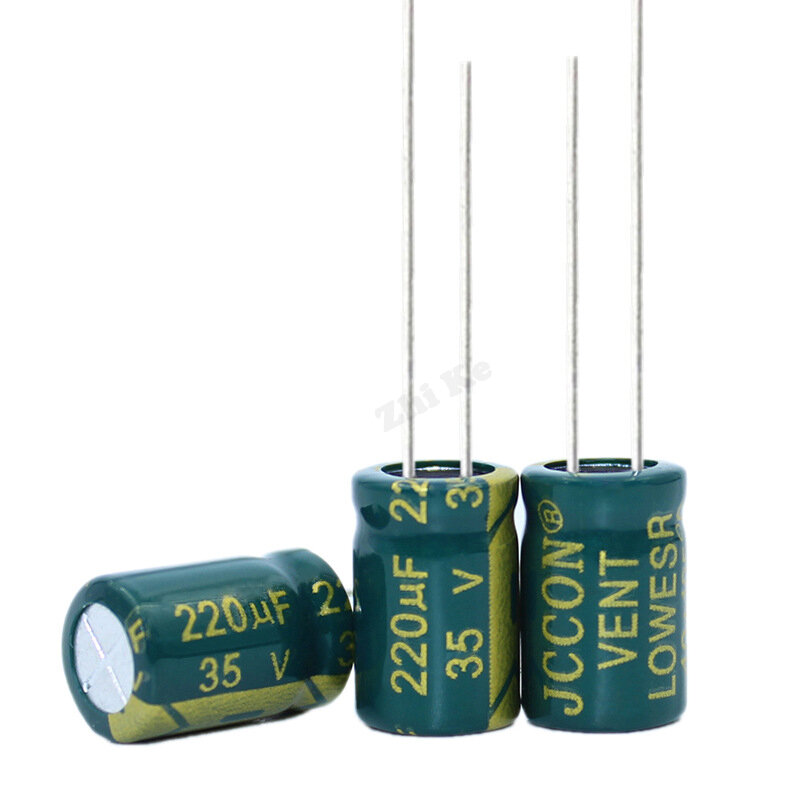 20pcs 35V 220UF 8x12mm low ESR Aluminum Electrolyte Capacitor 220 uF 35 V Electric Capacitors High frequency 20%