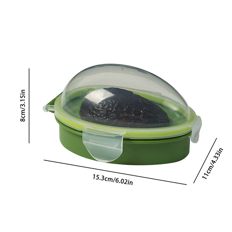 Avocado Keeper With Snap-on Transparent Lid Stackable Reusable Avocado Keep Fresh Container Fit For Picnics Going To Enjoyment