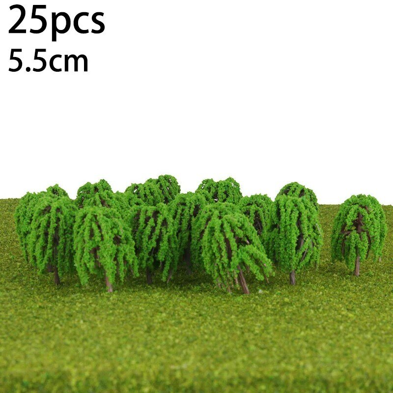 Display Modell Baum Küche 25 stücke Kunststoff Harz Landschaft Willow Layout