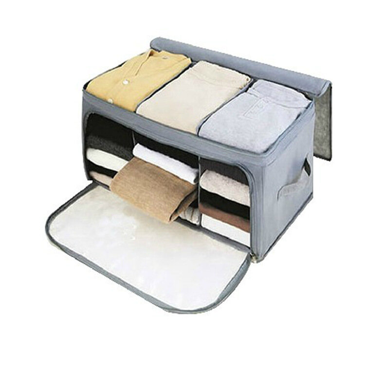 Boîte de rangement transparente pour vêtements, casier Portable et créatif, pliable et peu encombrant