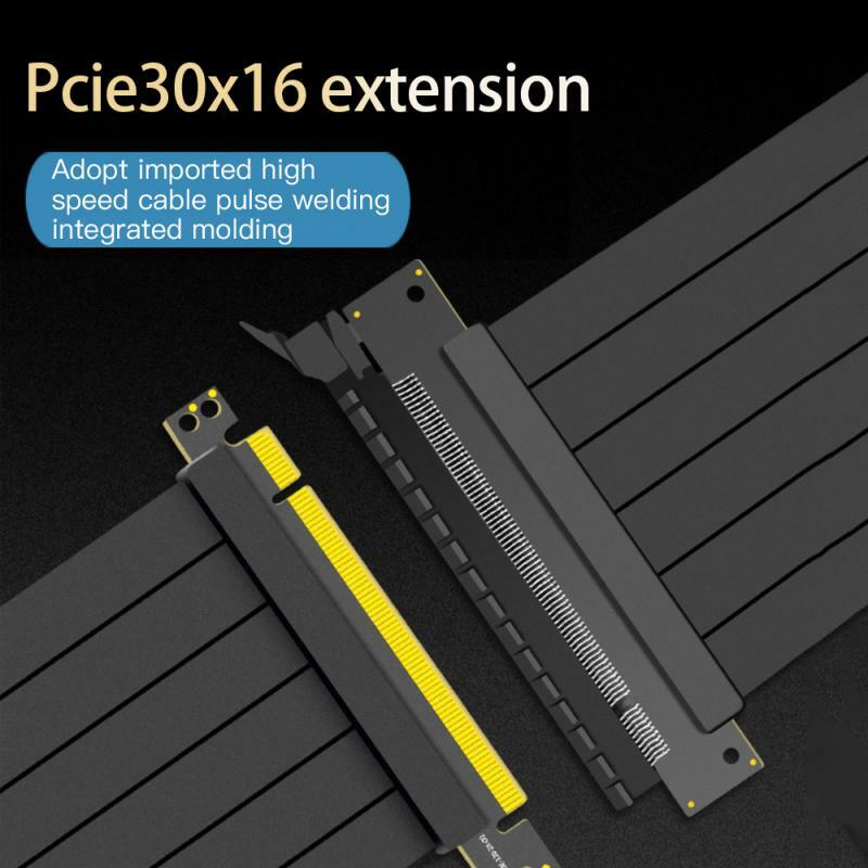 Kecepatan Penuh 3.0 PCIE X16 Kabel Riser Kartu Grafis Kabel Ekstensi PCI Express Riser Terlindung Extender 15CM 30CM 40 50CM untuk GPU