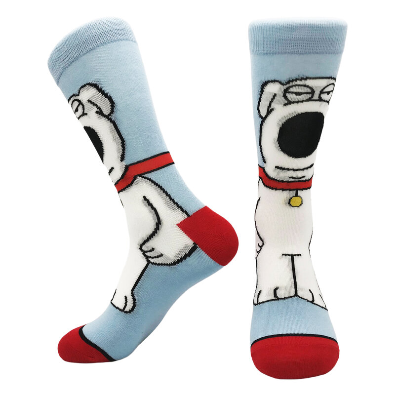 Autumn and Winter Cartoon Cartoon Men and Women Cotton Socks Colorful Advanced Sewing Soft and Comfortable Skateboard Socks