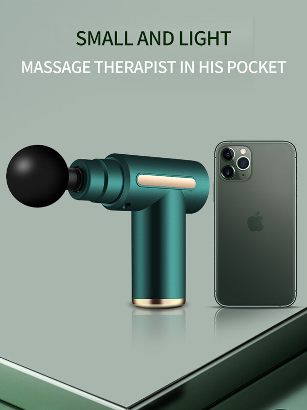 Pistola de masaje de percusión de tejido profundo, masajeador muscular para alivio del dolor, pistola de Fascia, masajeador corporal eléctrico