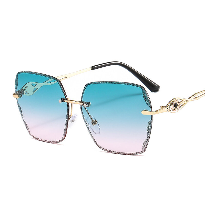 Occhiali da sole quadrati di lusso da donna Designer Retro Frame grandi occhiali da sole donna Vintage Gradient maschio Oculos Feminino