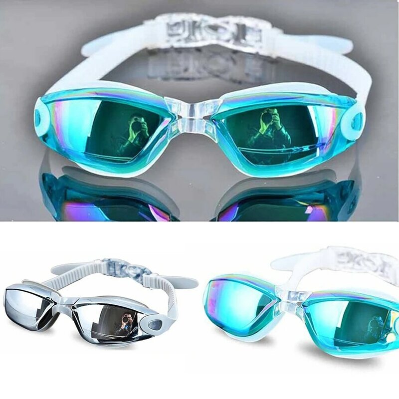 Anti-nebel Tragbare Verstellbare Band Wasser Sport Erwachsene Praktische Silikon Tauchen Wasserdicht UV Schutz Schwimmen Goggle