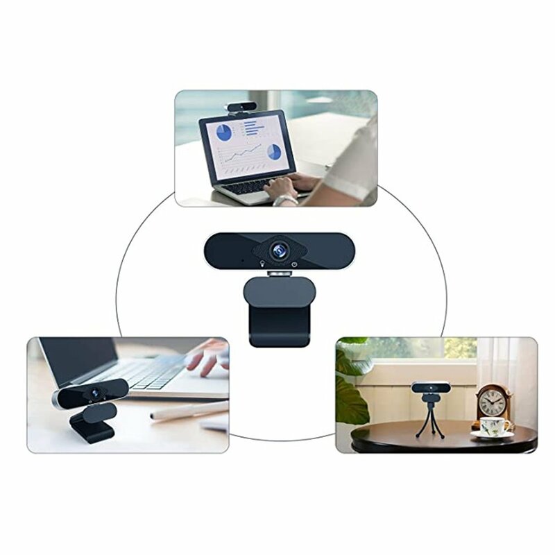 Webcam haute définition 1080P, caméra Usb avec Microphone, diffusion en direct gratuite, ajout de beauté, pour ordinateur