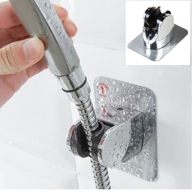 Cabeça de chuveiro ajustável titular suporte do banheiro base fixa alta qualidade acessórios do banheiro 5 posições