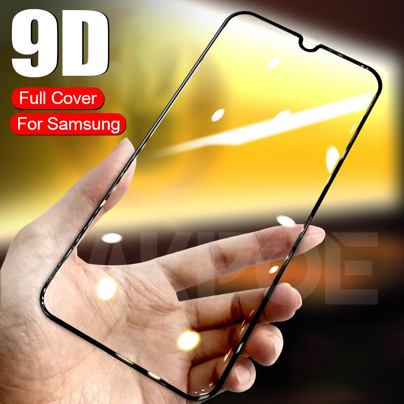 9D 보호 유리 on the For Samsung Galaxy A10 A30 A40 A50 A60 화면 보호기 For Samsung A70 A80 A90 Glass M10 M20 M30 M40