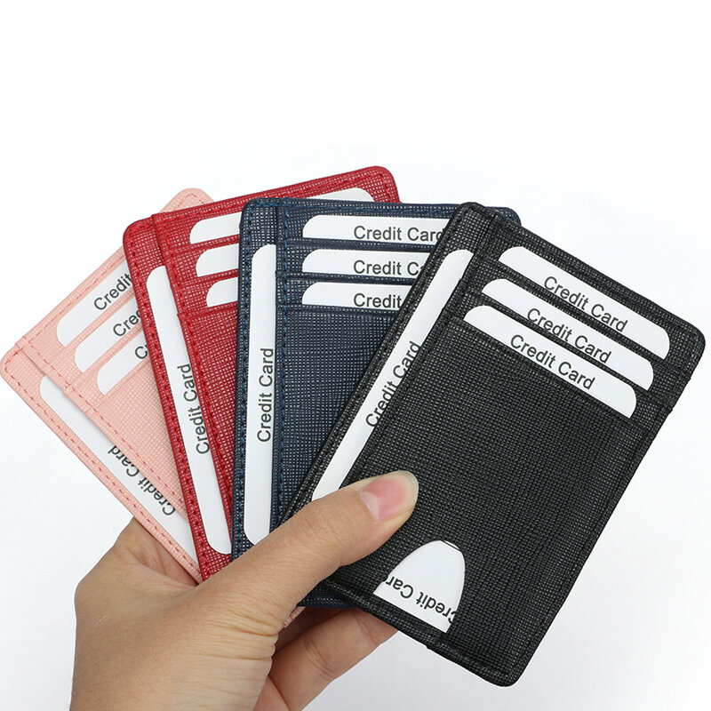 Rfid bloqueio titular do cartão de visita caso capa de fibra de carbono sim bolso cartão carteira para homem e mulher