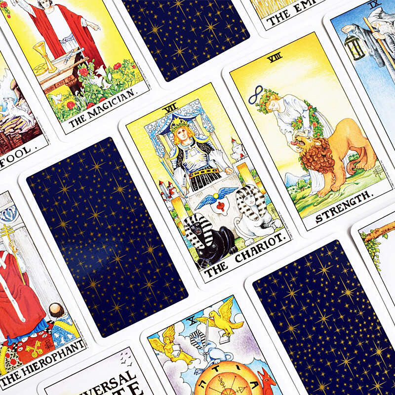 Jeu de cartes de Tarot haute définition, fabriqué en usine, bandes dessinées anglaises complètes de haute qualité, pour fête, Divination, offre spéciale