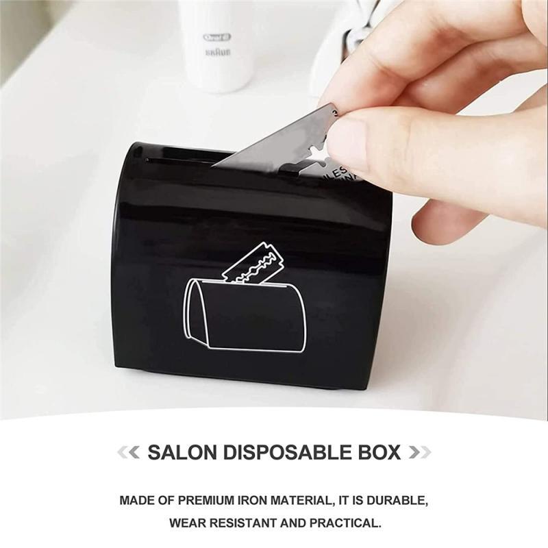 Storage Box Double Razor Blade Disposal Case Blade Storage Processing Box Kitchen Accessories Safe Storage Bank For Used Razor