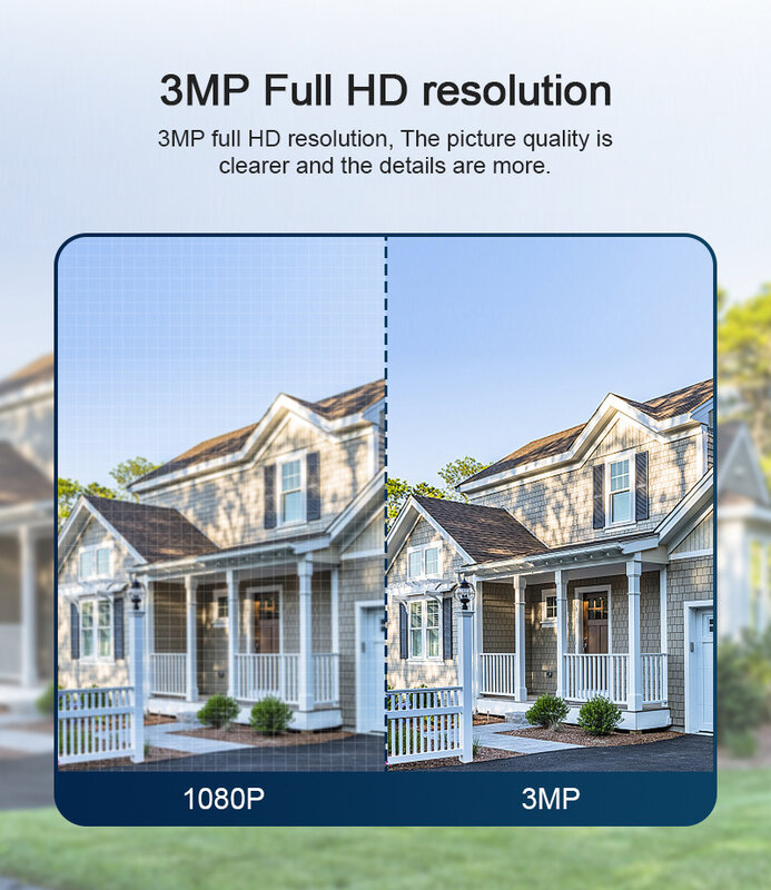 Tuya-reflector de 3MP para exteriores, cámara de seguridad CCTV, PTZ, WiFi, IP, IR, IP66, impermeable, para jardín y casa