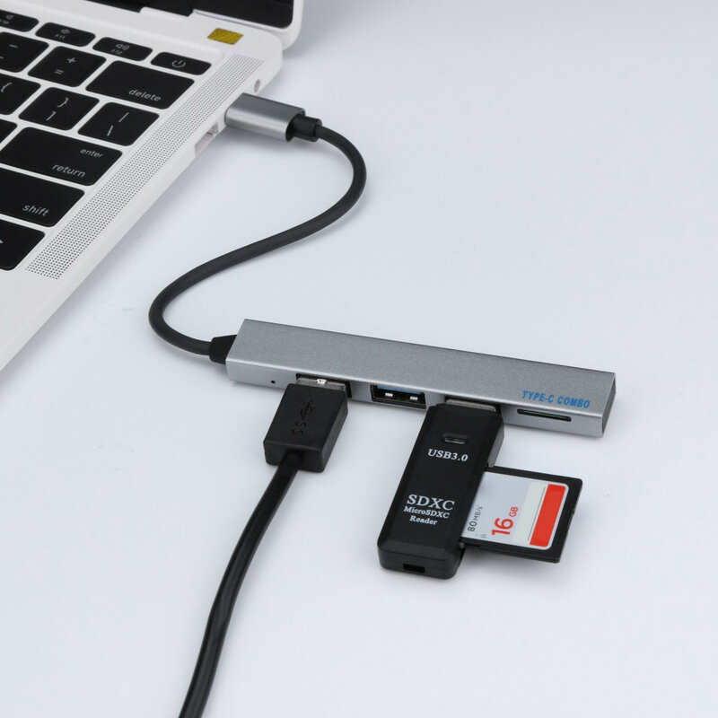 USB C HUB USB zu Multi USB 3,0 RJ45 Krempel Leser OTG Adapter USB Splitter für MacBook Pro Air USB dock Typ C HUB