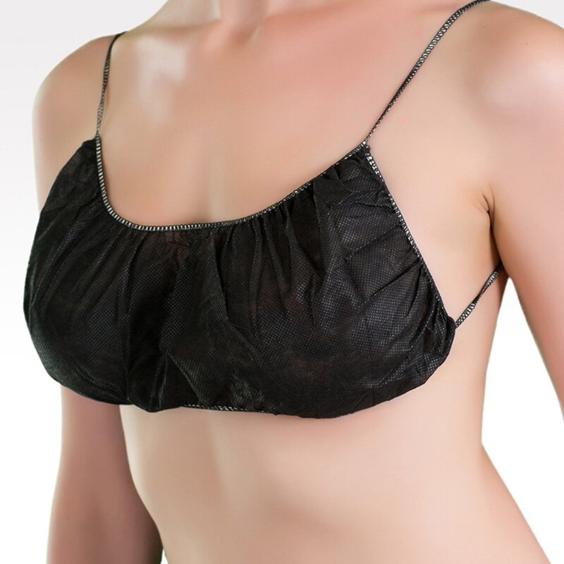 Reggiseni monouso da donna 50 pezzi cinghie elastiche Spa Top intimo reggiseni Non tessuti sieres per Spray