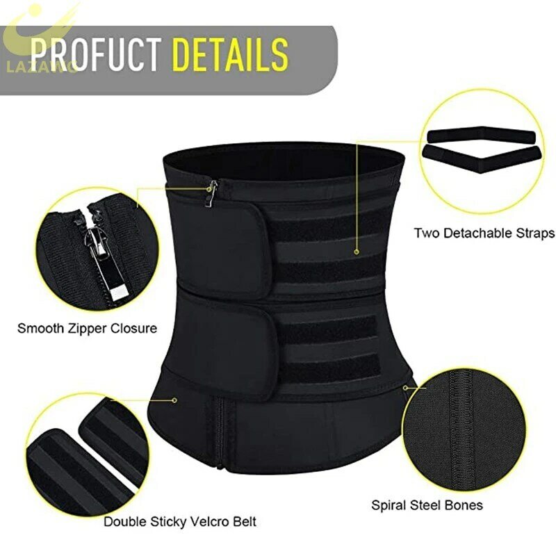 LAZAWG – ceinture de sudation en néoprène pour hommes, ceinture amincissante pour le ventre, modelage du corps, perte de poids