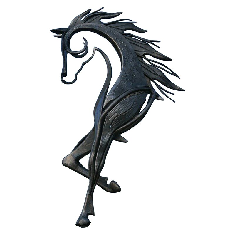 Home Decor Kiss-horse Sculpture Modern Statue Rustic Metal Art Men Gift Horse Decor Декор Для Дома Home Supplies Декор Комнаты