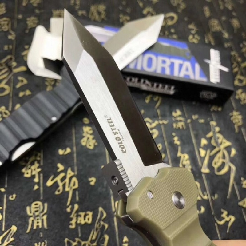 Nuovo coltello pieghevole tattico di alta qualità 23GVG in acciaio freddo tasca da campeggio esterna autodifesa coltelli militari strumenti EDC