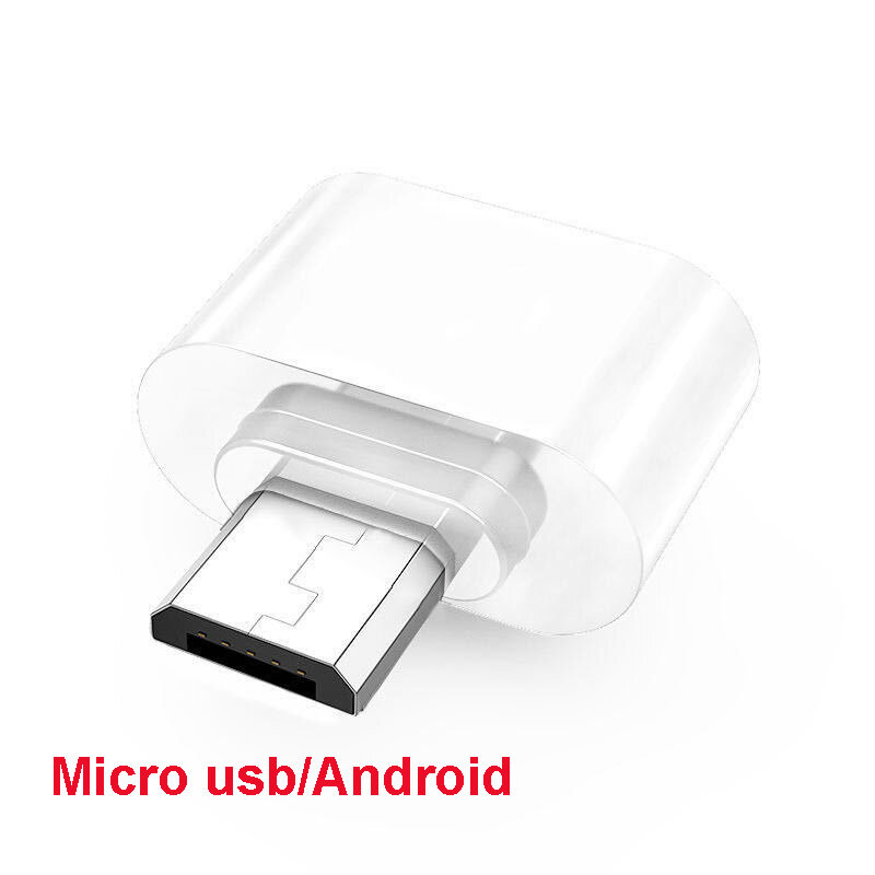 1 Uds Cable Mini OTG Adaptador USB OTG Micro USB 2,0 a USB Convertidor para Android Tablet PC