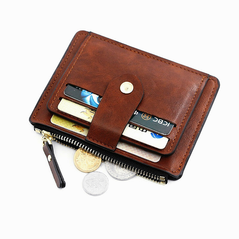 Berbagai Warna Baru Dompet Koin Gesper Gelap Serbaguna, Pemegang Kartu Santai Ultra-tipis dan Nyaman Tempat Kartu