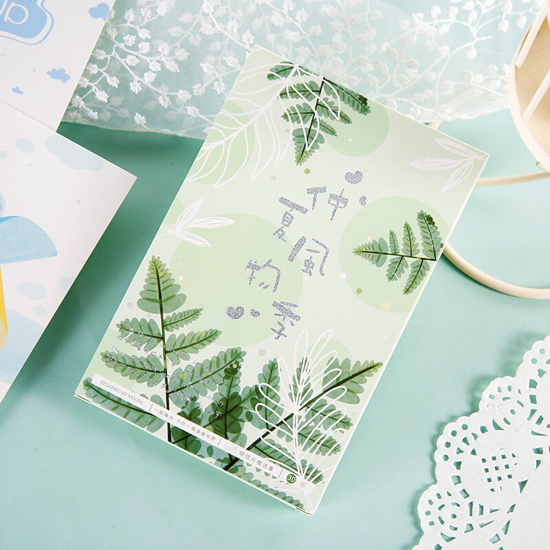 30 Pcs/Set Midsummer Cards wish Card/Fashion Gift DIY Journal Decoration Stationery