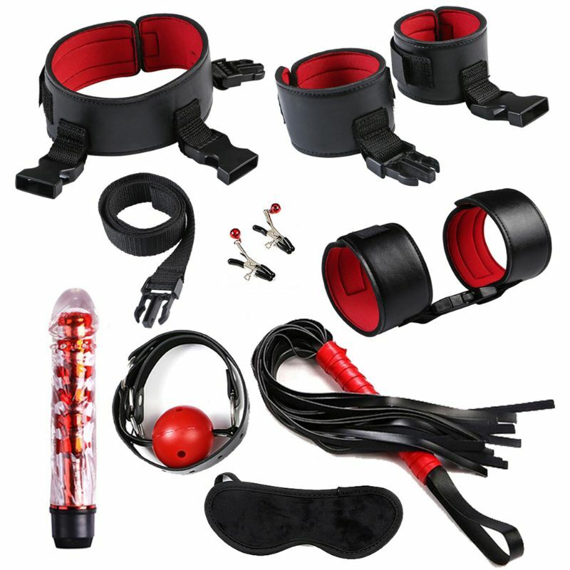 Adult Fun 23Pcs Leather Handcuffs Set Adult Binding Sex Toys for Couples Kit Sex Toy for Men Women Suit Set Toy