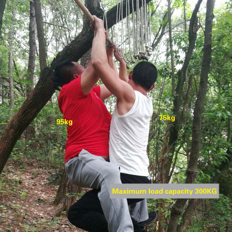 Self-Defense สร้อยข้อมือสแตนเลสเครื่องมือกลางแจ้ง Self-Defense Protection Survival สร้อยคอ Chain แส้อาวุธสร้อยข้อมือ