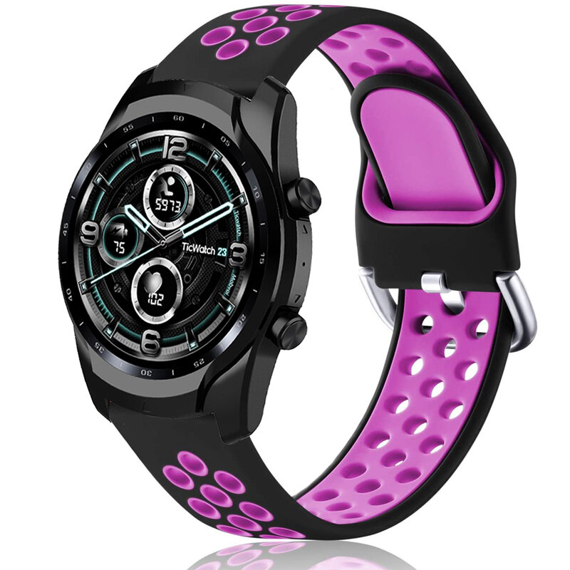 Correa de silicona para reloj HONOR GS PRO /Ticwatch Pro 2020 / Pro 3, correa de silicona con GPS para Ticwatch GTX/E2/S2, 22mm y 20mm