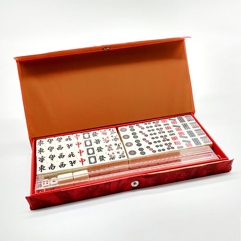 Mini boîte de voyage portable, 4 tuiles, pour mahjong, voyage