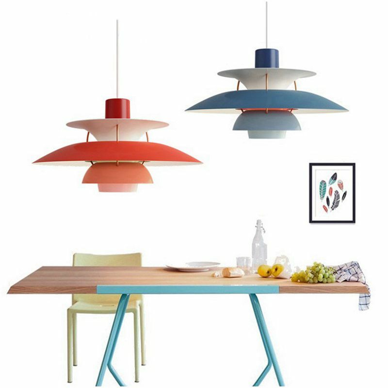 Moderno led luz pingente colorido forma guarda-chuva suspender lâmpada para sala de jantar cozinha lustres decoração para casa iluminação interior