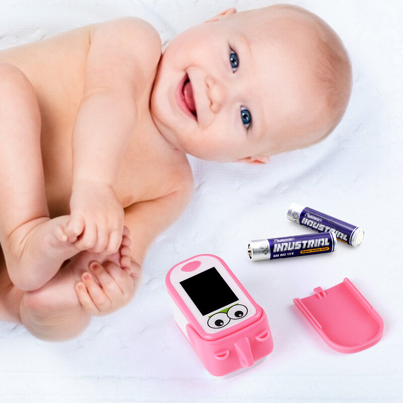 Baby Finger-pulsoximeter Oximetro De Dedo SpO2 Pediatric Kind Kinder Fingertip Pulsioximetro Handheld PR Meter LED 0,5-12 jahr