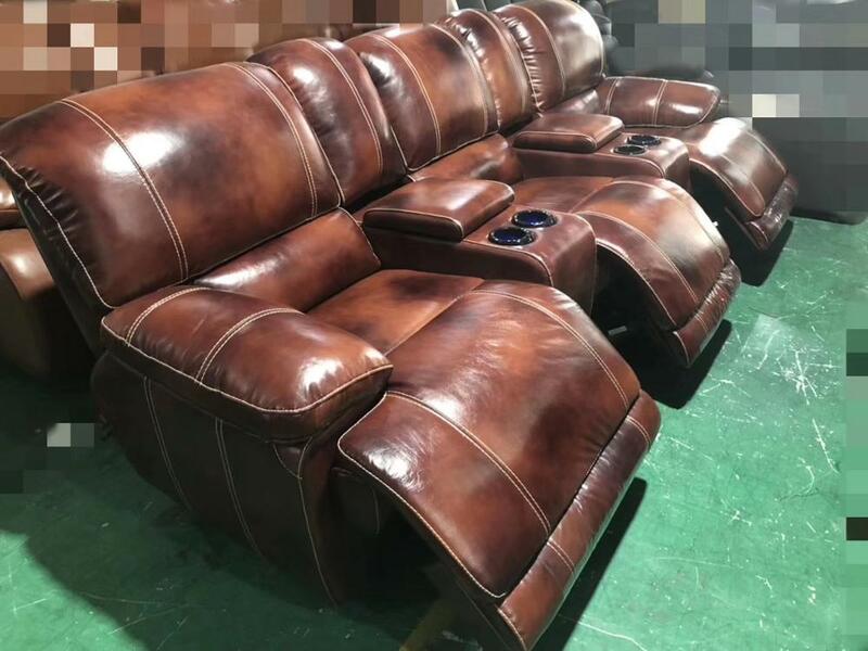 전기 안락 의자 휴식 마사지 회전 락킹 의자 극장 거실 소파 침대 기능성 정품 가죽 소파 북유럽 현대