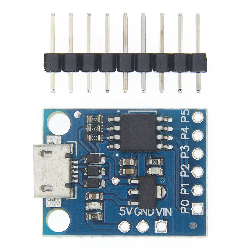 لوحة تطوير صغيرة Digispark Kickstarter TINY85 ، أزرق ، أسود ، لوحدة Arduino IIC I2C USB