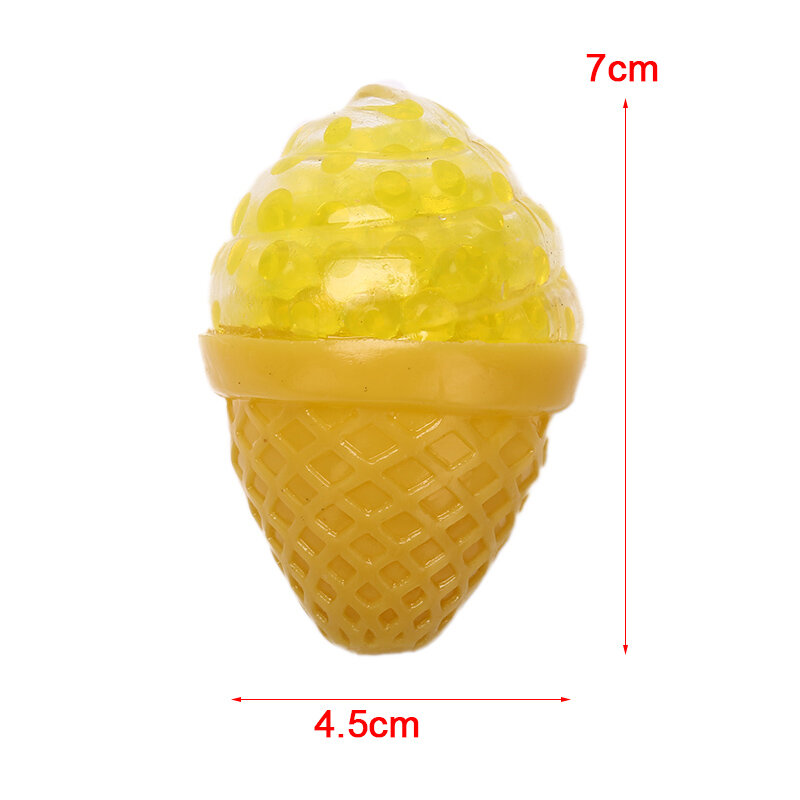 1PC Ice Cream Grape Ball ความเครียด Squishy Squeeze Decompression TPR ลูกปัดลูกหยิก Vent บีบลูกบอลของเล่นใหม่