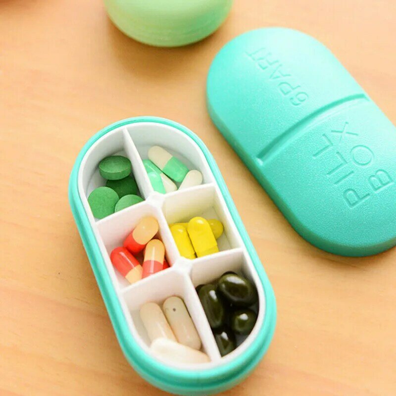 Table Organizer Medicine Container Mini Pill Case Medicine Storage Box Waterproof 1PC Portable Travel Accessories