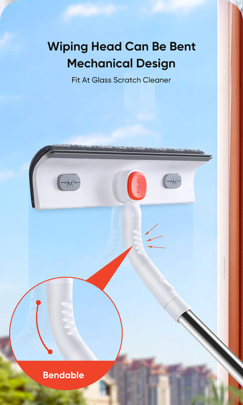 Microfiber Window Cleaning Brush Telescopic Window Screen Brush Multi-function Windows Cleaner Home Cleaning Tools